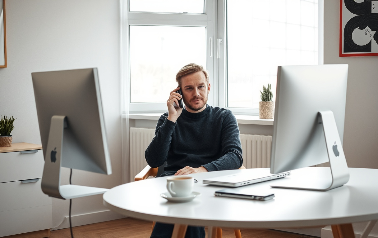 Person som gjør et uttak fra en bettingkonto via mobil og PC