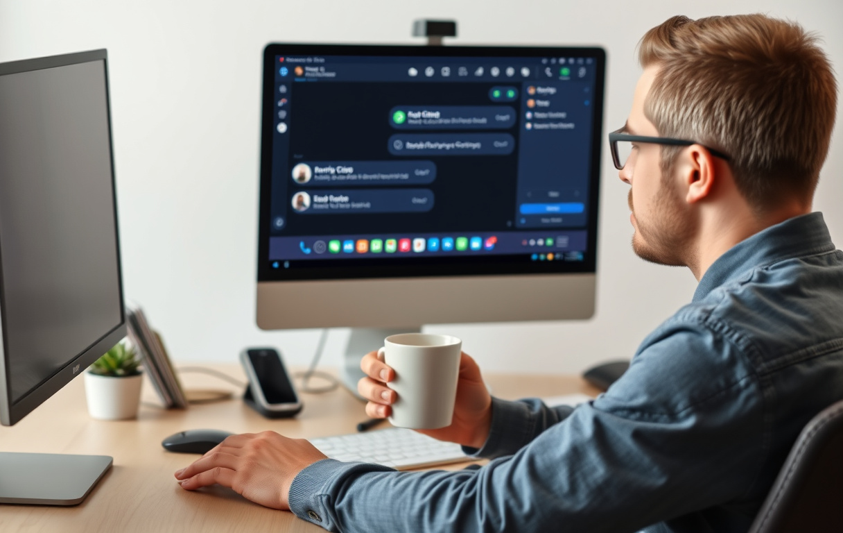 Person som chatter med kundeservice hos en bookmaker på PC